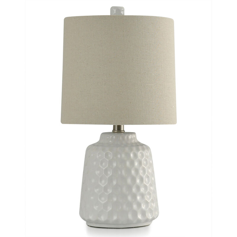 White Glaze Lamp