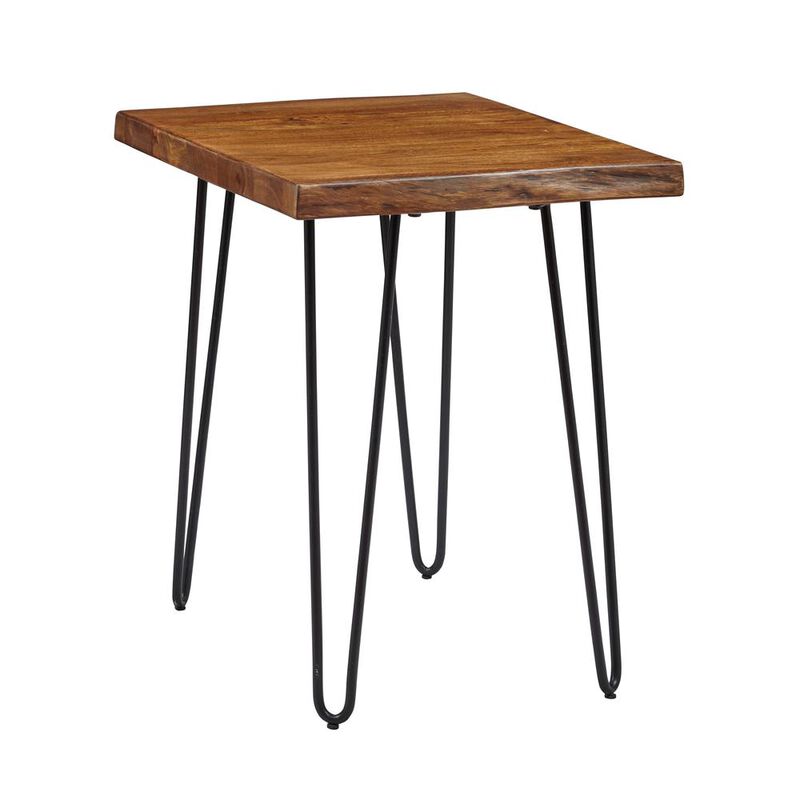 Jofran Solid Acacia Chairside Table