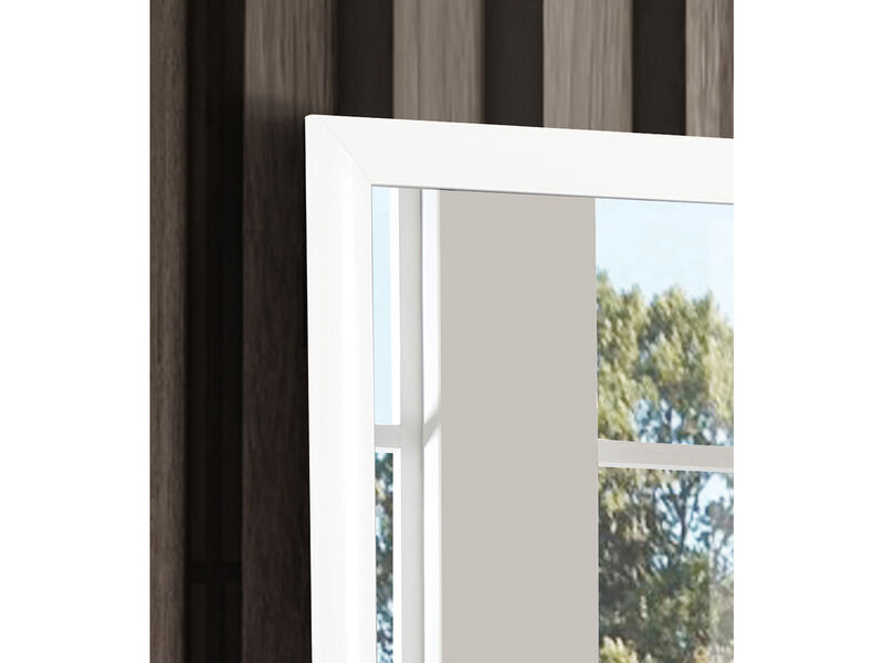 Marilla 35 in. x 39 in. Modern Rectangle Framed Dresser Mirror