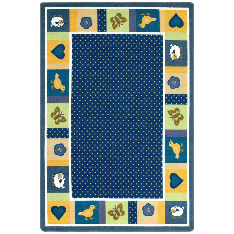 Joy Carpets Kid Essentials Seeing Spots 7'8 x 10'9 Area Rug in Color Bold