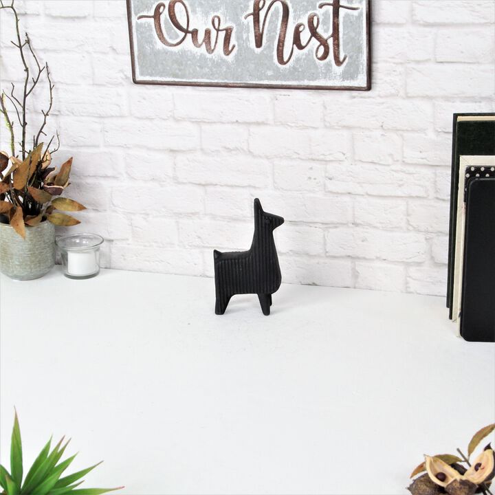 Sidero Cast Iron llama Table Decor