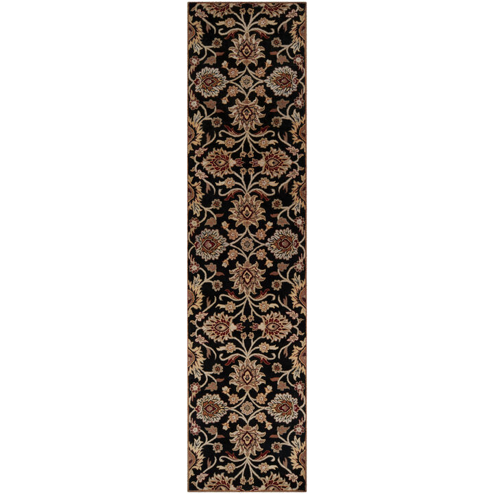 Caesar CAE-1192 6' x 9' Oval Black Rug
