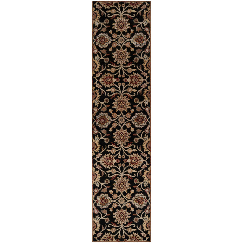 Caesar CAE-1192 6' x 9' Oval Black Rug