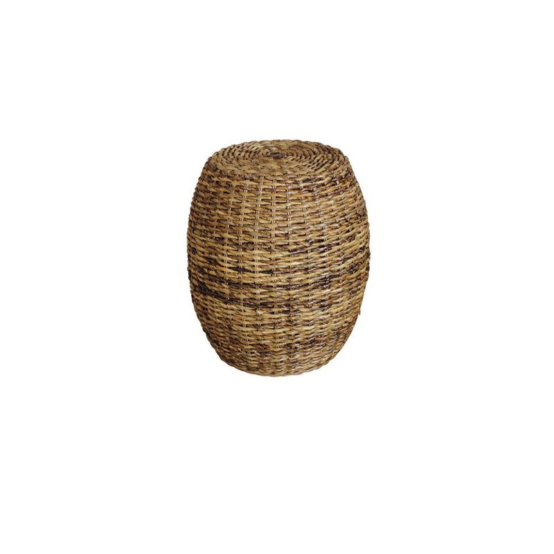 Carolina Living Banana Weave Round Stool - Natural