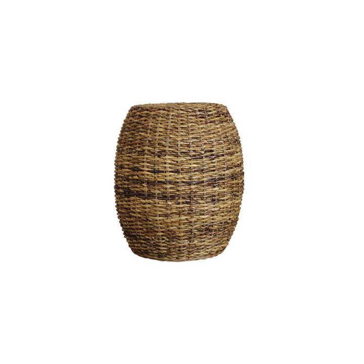 Carolina Living Banana Weave Round Stool - Natural
