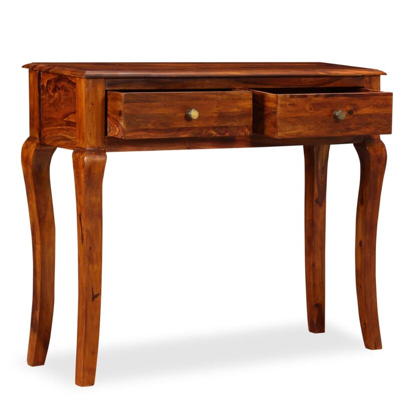 vidaXL Console Table Solid Sheesham Wood 35.4"x12.6"x30"