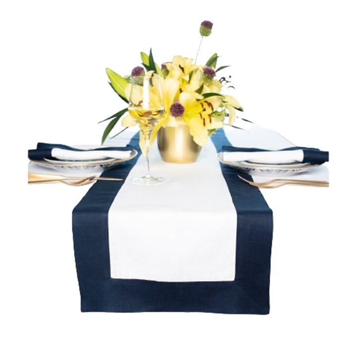 Solino Home 100% Pure Linen Table Runner | Contempo