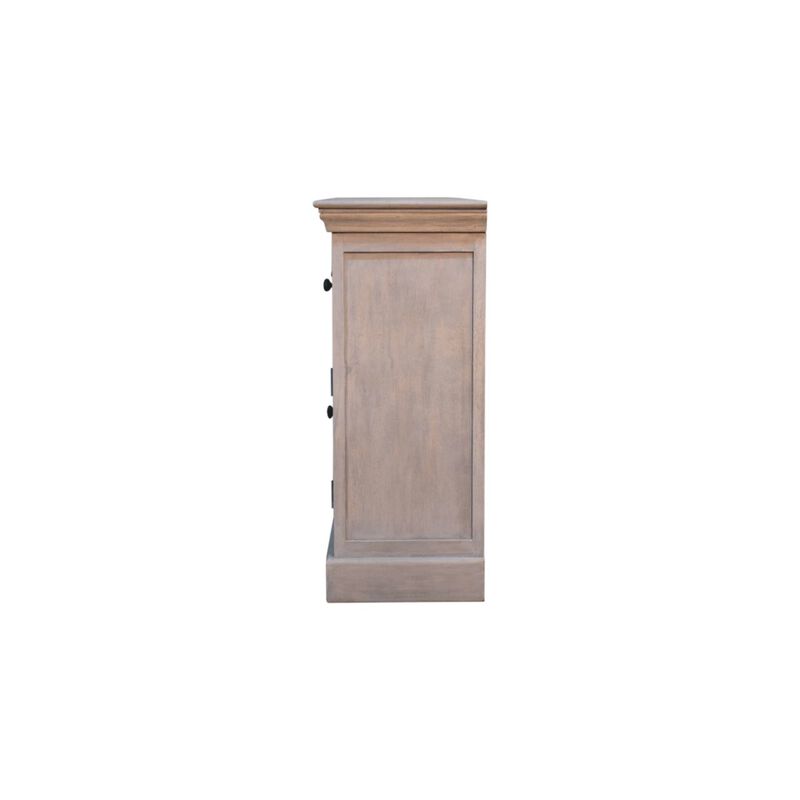 Artisan Furniture Solid Wood Acid Wash Wine Storage Unit