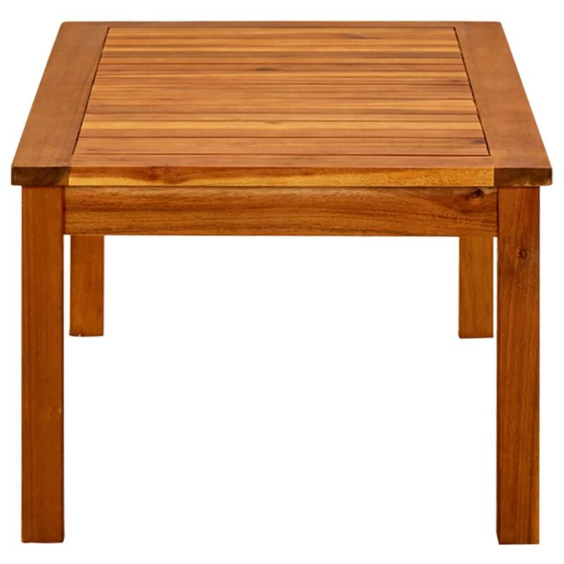 vidaXL Garden Coffee Table 35.4"x19.6"x14.1" Solid Acacia Wood