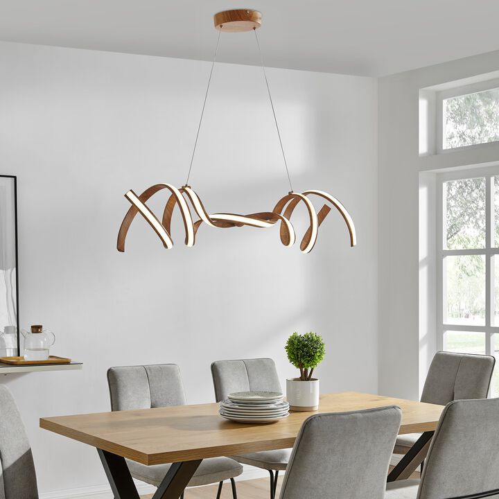 Munich Chandelier Chrome Metal Integrated LED Dimmable
