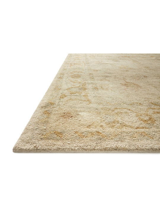 Clement CLM02 Ivory/Gold 18" x 18" Sample Rug