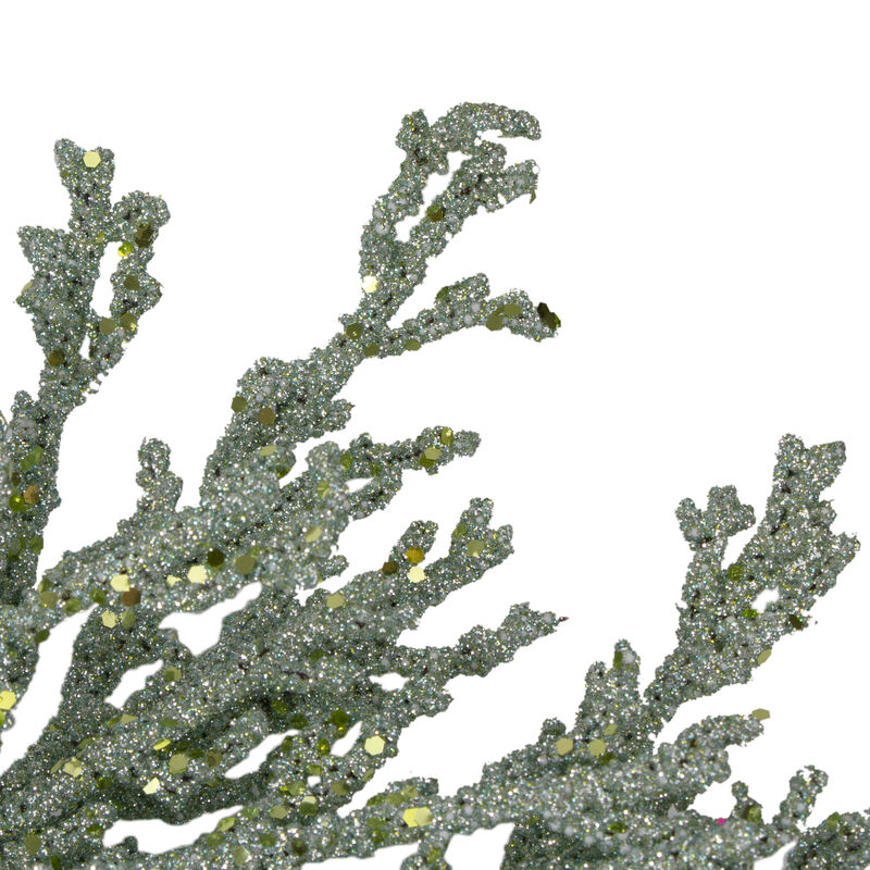 20" Green Glittered Artificial Coral Christmas  Wreath