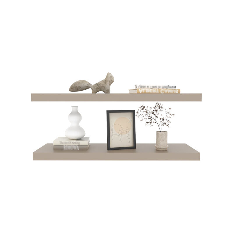Floating Shelf Dallas, Living Room, Taupe