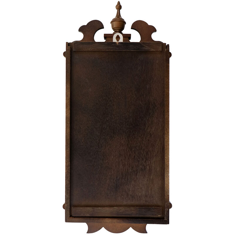 Bedford Clock Collection Leo 21 Inch Chestnut Wood Chiming Pendulum Wall Clock