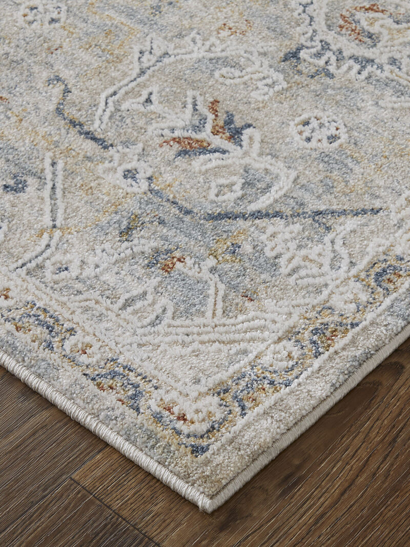 Pasha 39M6F 7'10" x 10'3" Ivory/Blue/Tan Rug