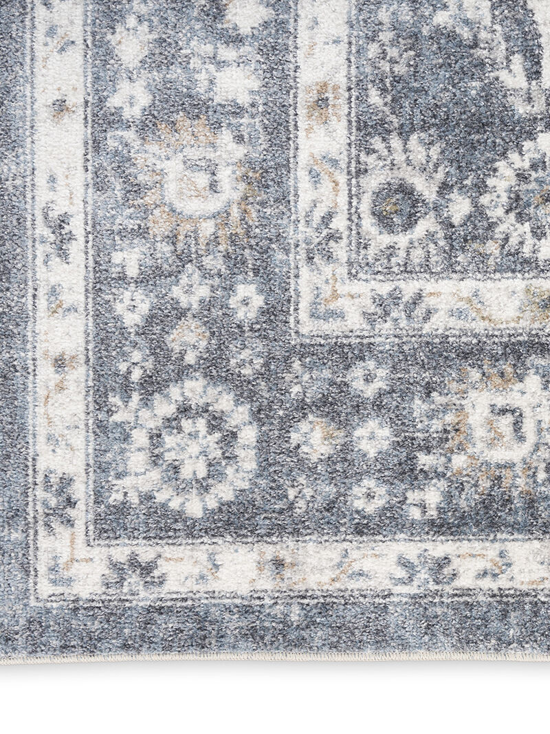 Astra Machine Washable ASW16 Dark Blue 7'10" x 10' Rug