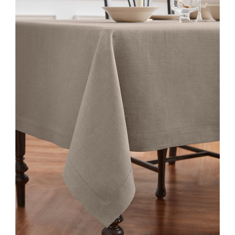 Solino Home 100% Pure Linen Tablecloth | Diana Medium Weight