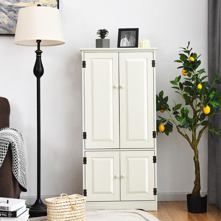 Hivvago Accent Storage Cabinet Adjustable Shelves