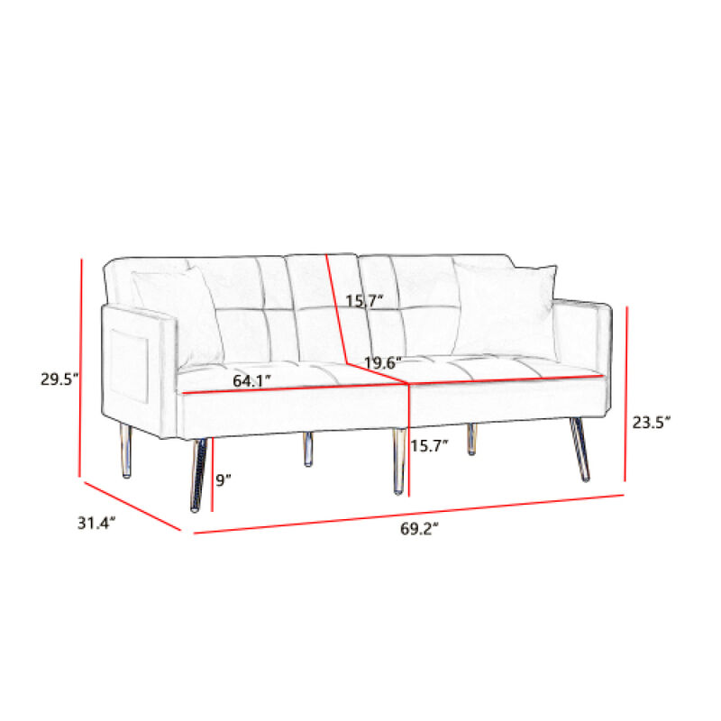 Velvet Sofa Bed