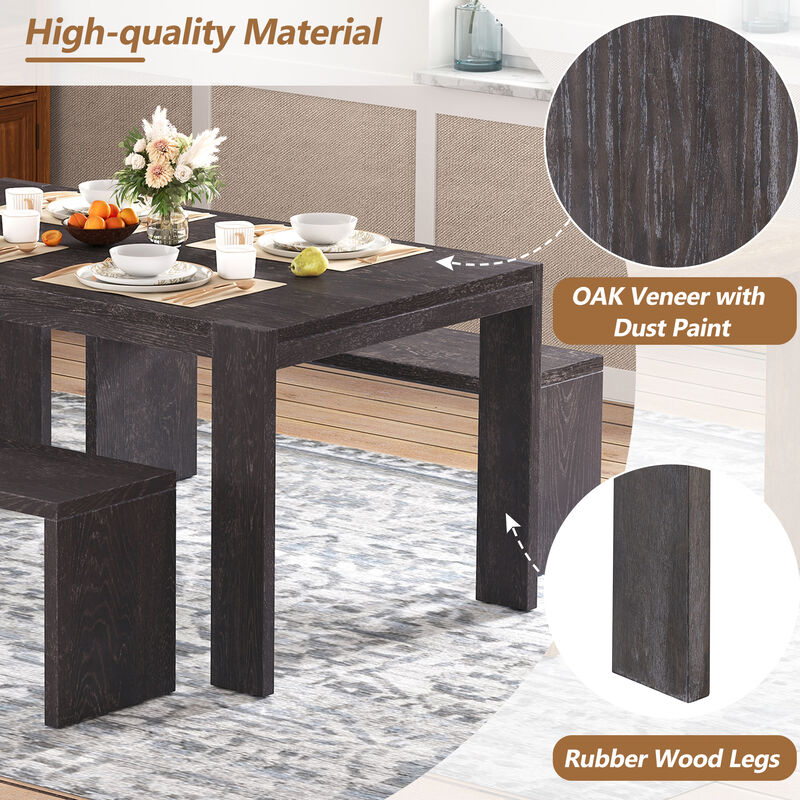 Merax  3-piece Farmhouse Dining Set