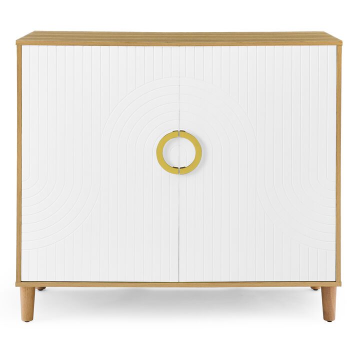 35.5 in.H Stoarge Accent Cabinet with Shelves
