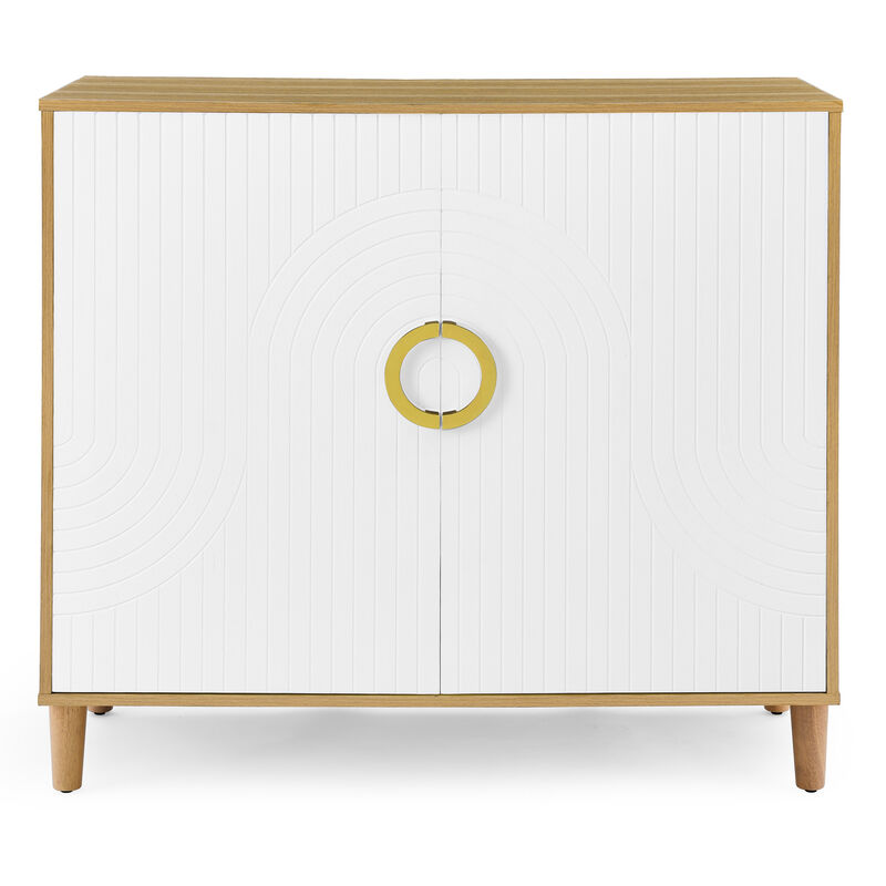 35.5 in.H Stoarge Accent Cabinet with Shelves