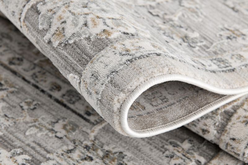 Silvia Contemporary Transitional South-Western Grey Cream Indoor Area Rug