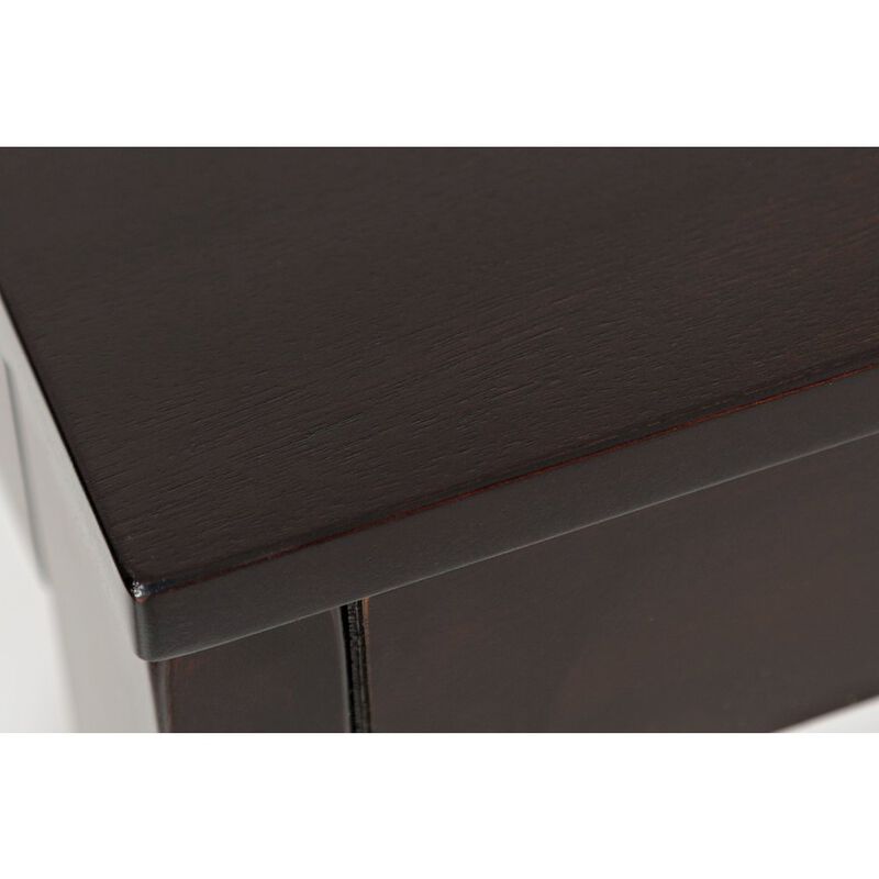 Jofran Tribeca Counter Height 48 Contemporary Dining Table with Built-In Shelving