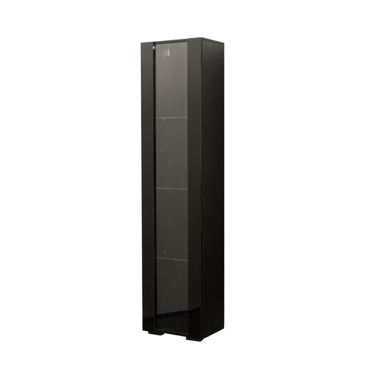 Side Cabinet With Aluminum Strip Lamp