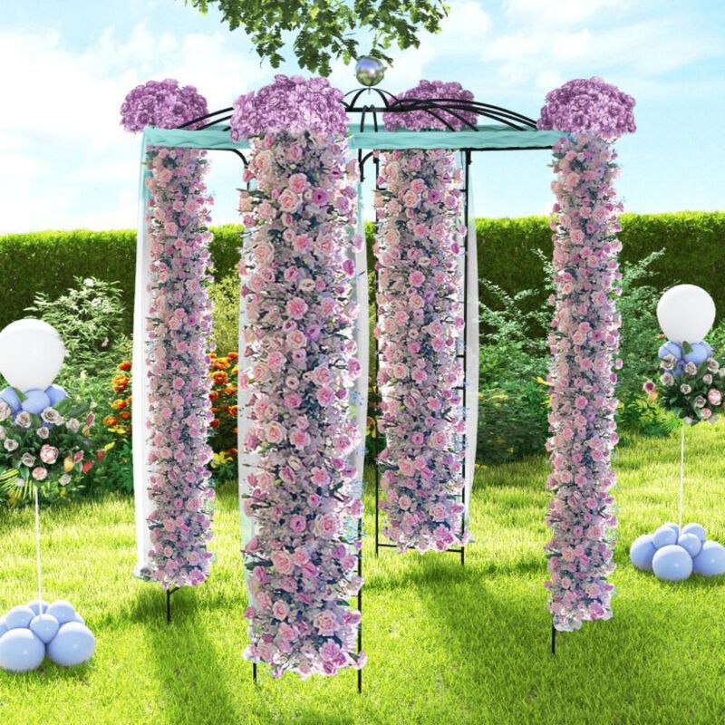 Hivvago Birdcage Shape Gazebo for Climbing Plants and Wedding Ceremony Decoration