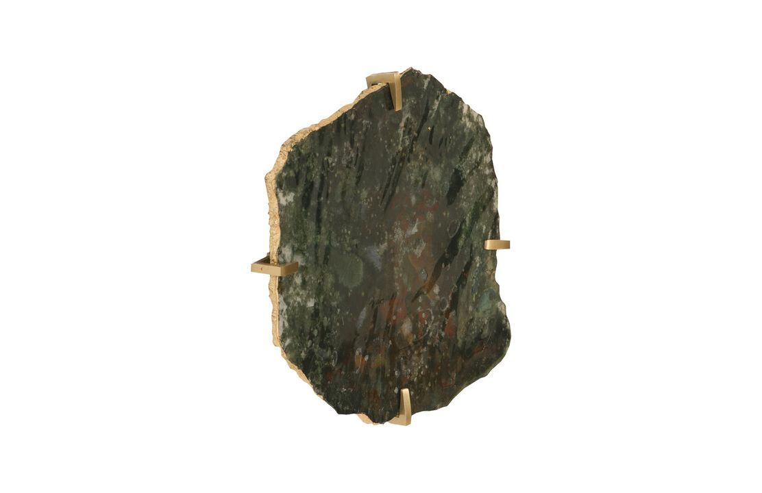 Gem Wall Tile in Brass Setting