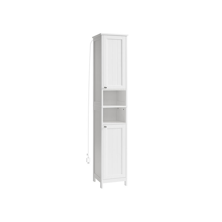 Tall Bathroom Cabinet with Lights