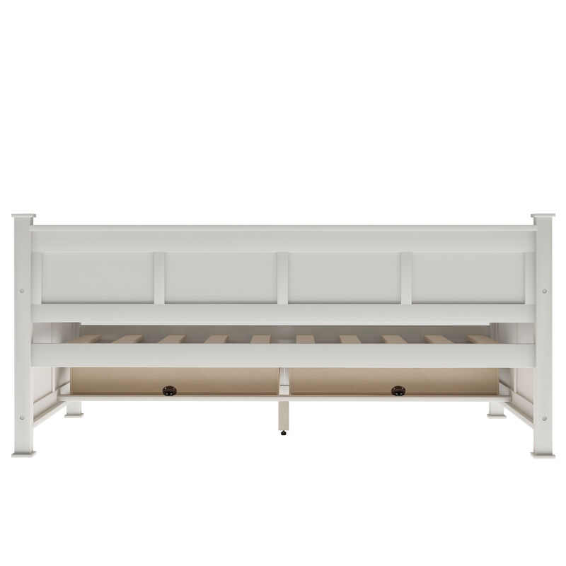 Merax Wooden Modern and Rustic Casual Style Daybed Bed