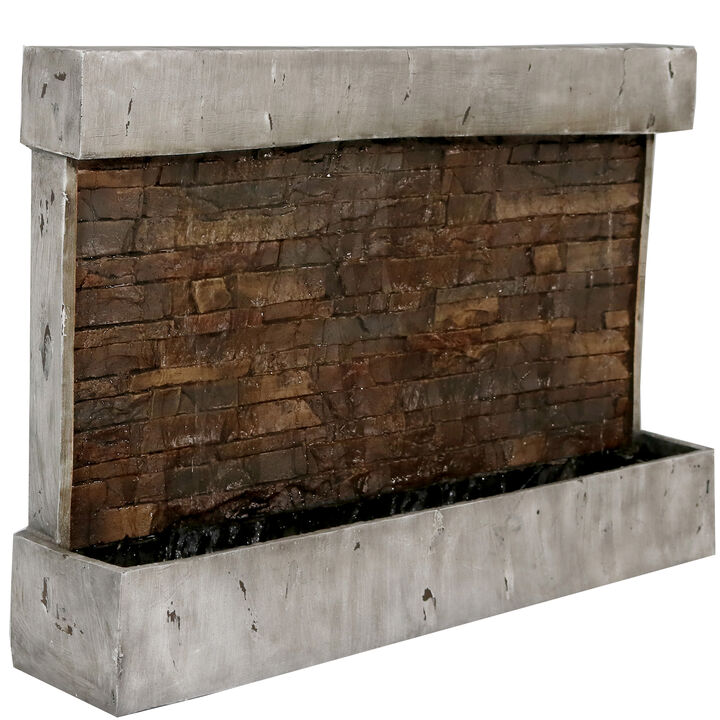 Sunnydaze Ancient Polyresin Outdoor Wall Water Fountain