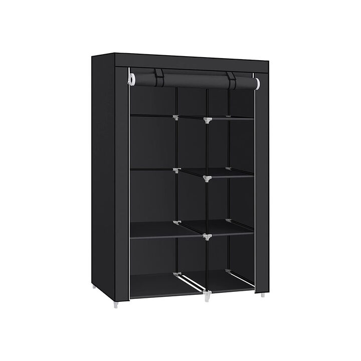 Clothes Storage Organizer with Hanging Rail