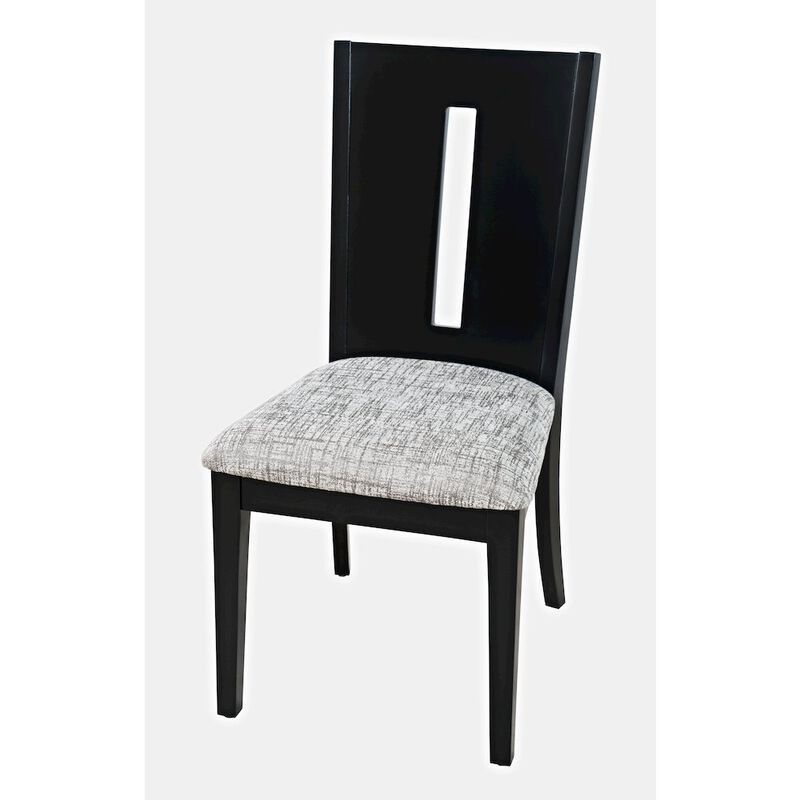 Jofran Urban Icon Contemporary 66 Seven-Piece Dining Set with Upholstered Chairs