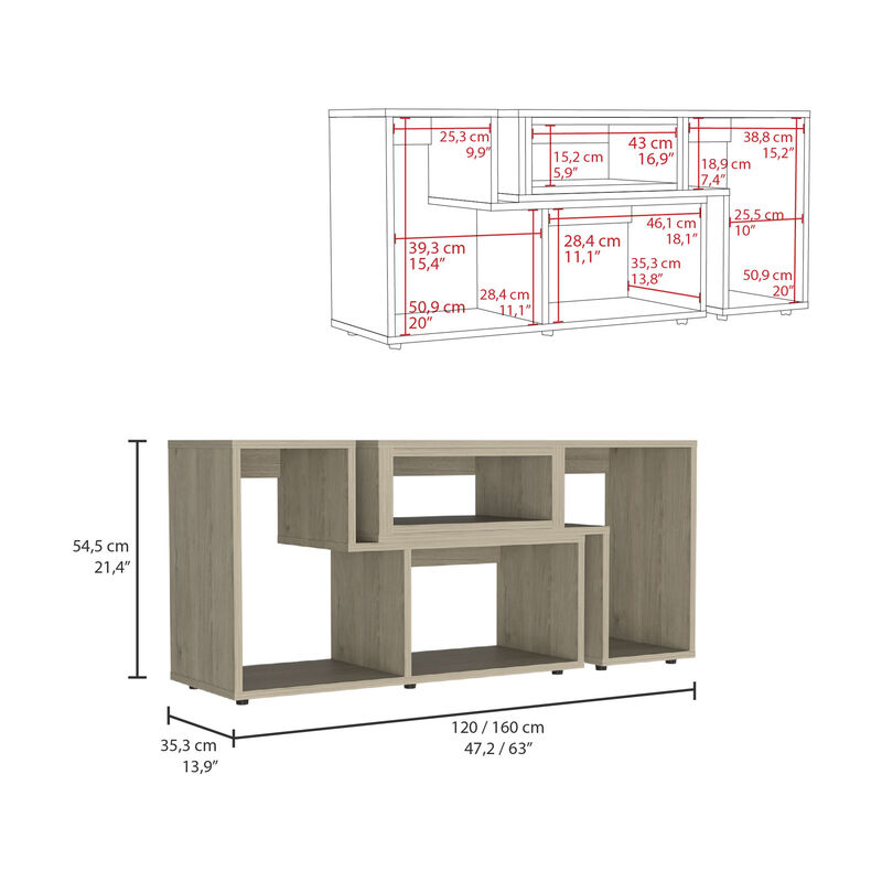 Extendable Tv Stand Houston, Living Room, Light Pine