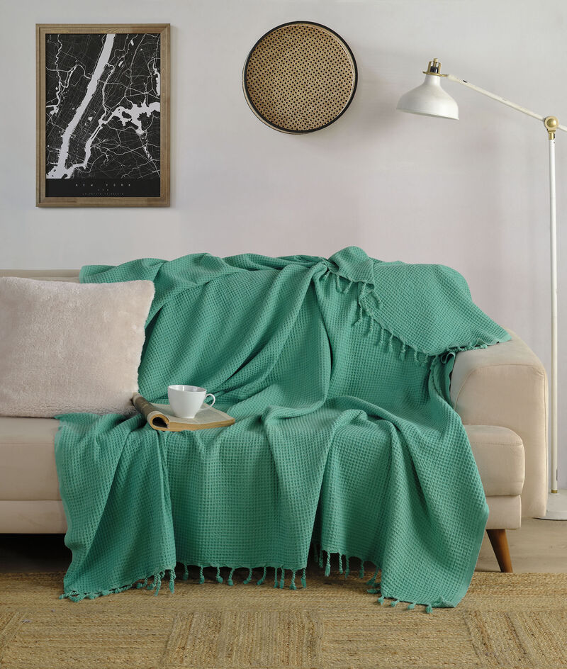 Textile Muslin Plain Cotton Twin Coverlet