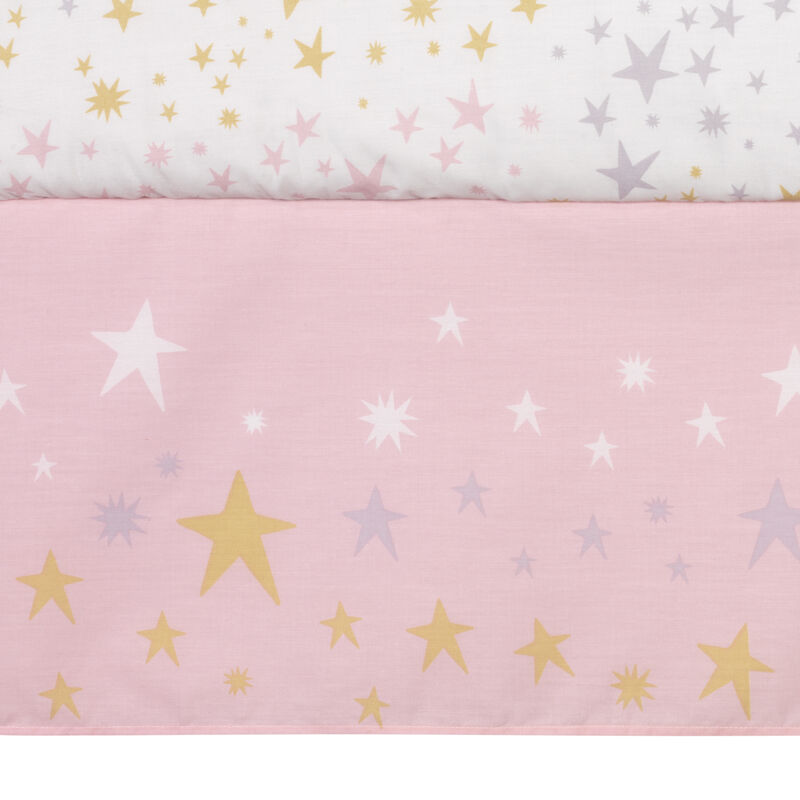 Bedtime Originals Rainbow Unicorn Pink/Purple 4-Piece Baby Crib Bedding Set