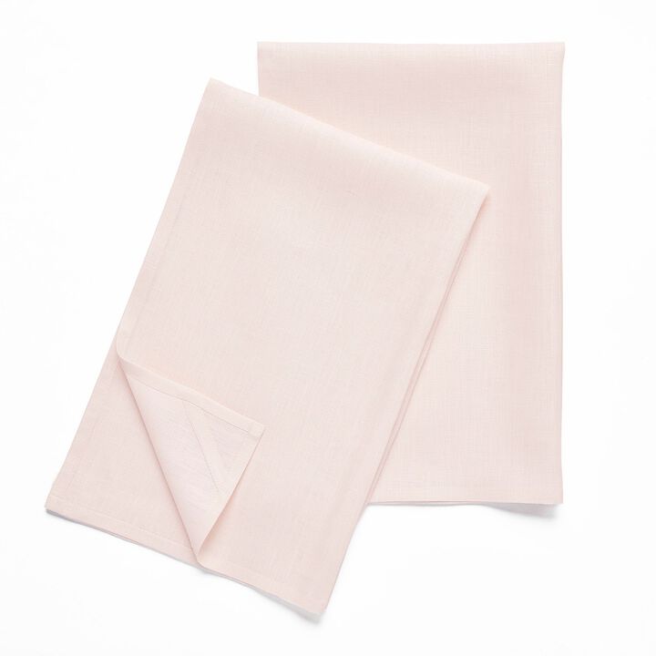 Solino Home 100% Pure Linen Kitchen Towels Set of 2 - 17 x 26 Inch | Fete