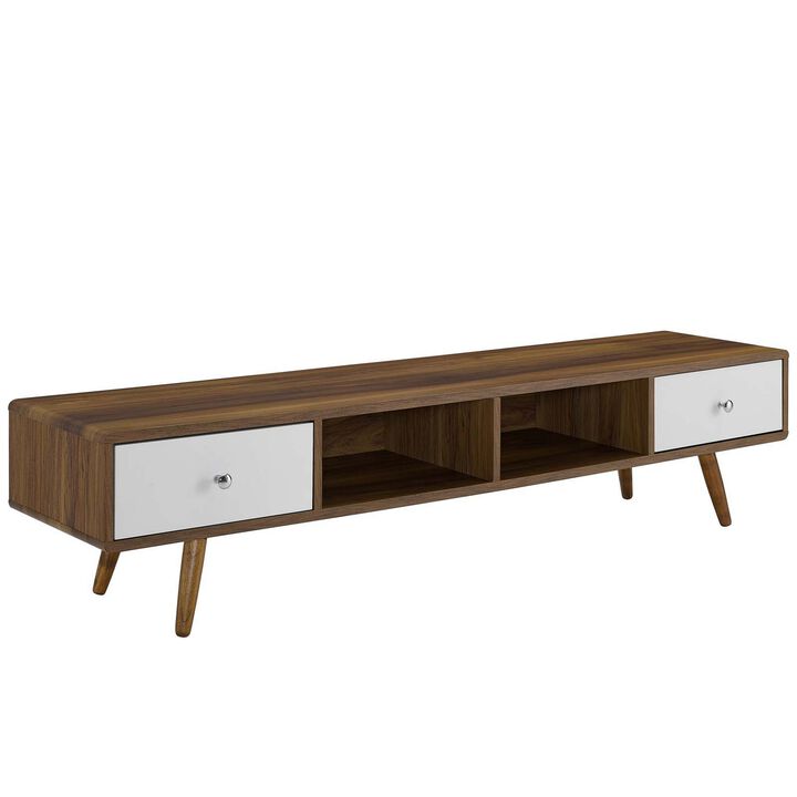 Transmit 70" Media Console Wood TV Stand-Benzara