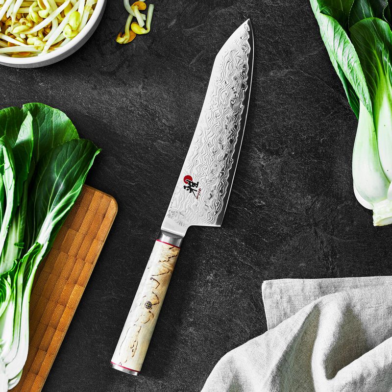 Miyabi Birchwood SG2 7-inch Rocking Santoku Knife