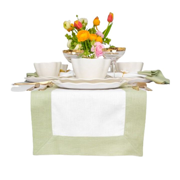 Solino Home 100% Pure Linen Table Runner | Contempo