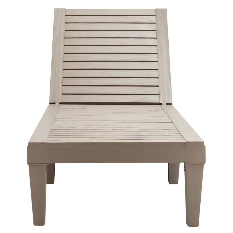 Outdoor Recliner Chair with 5-Position Adjustable Backrest