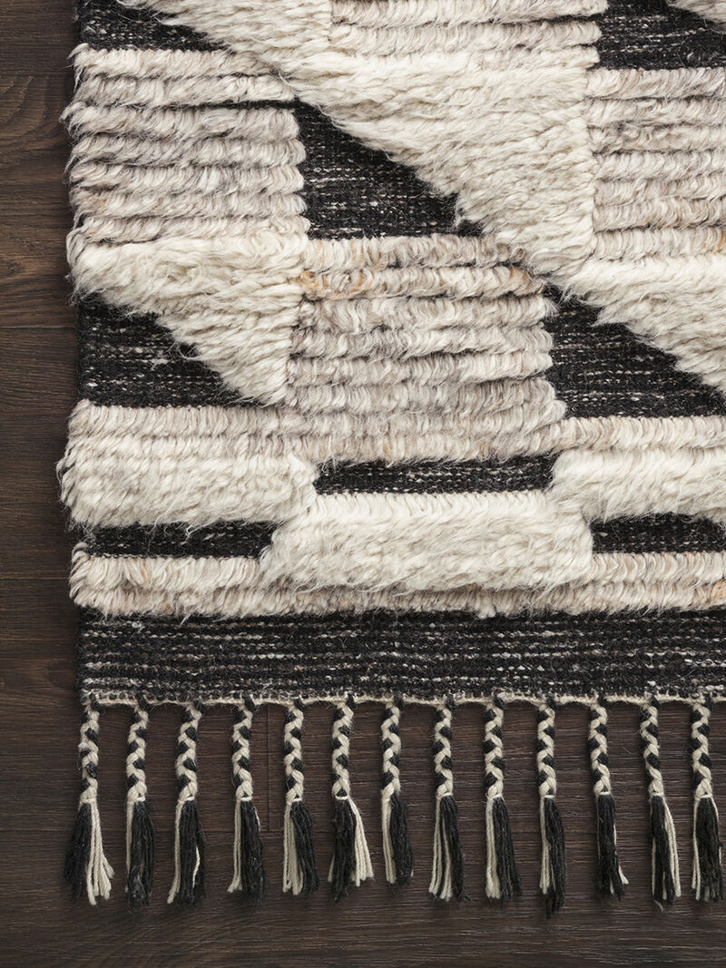 Khalid KF02 Natural/Black 5'6" x 8'6" Rug