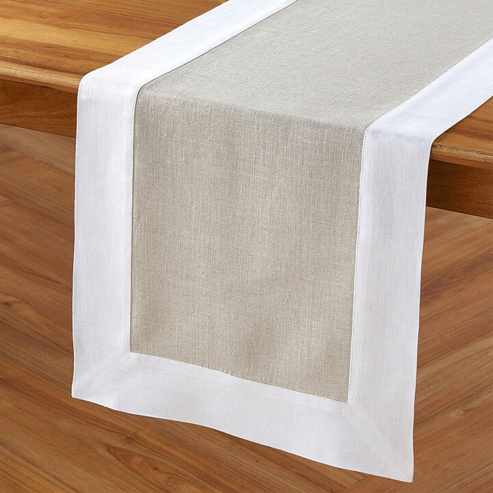 Solino Home 100% Pure Linen Table Runner | Contempo