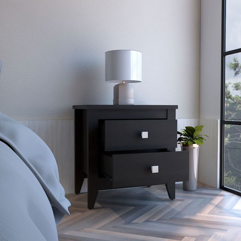 Nightstand More, Bedroom, Black