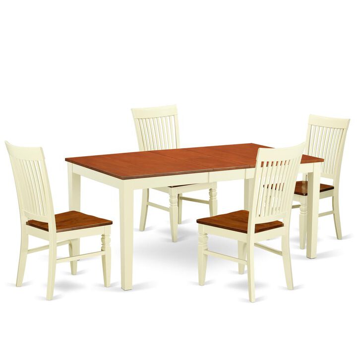 Dining Room Set Buttermilk & Cherry