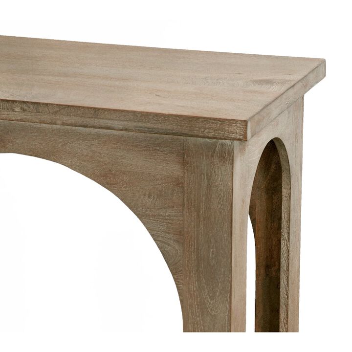 Alex Hamilton Archie Solid Wood Console Table in North Creek Brown