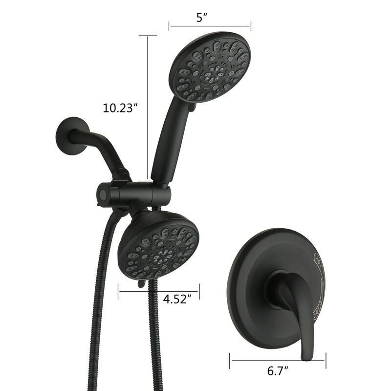 Wall Mounted Dual-Function Shower System With Valve
